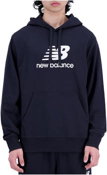 New Balance Essentials Stacked Logo French Terry black