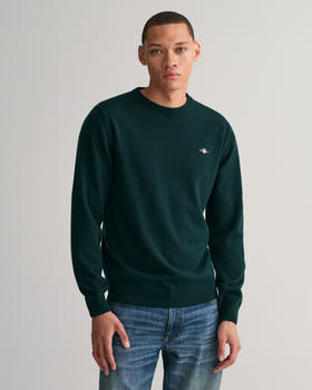 GANT Superfine Lambswool Rundhalspullover (87211-374) gr&uuml;n