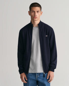 GANT Superfine Lambswool Strickjacke (87214-410) blau