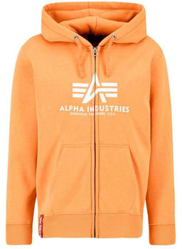Alpha Industries Basic Full Zip Sweatshirt (178325-710) orange