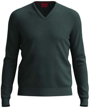 Hugo Boss San Vredo-m V Neck Sweater (50474172-302) green,grey