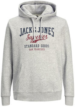 Jack & Jones Hoodie Large Size Corp Logo (12163777) light grey