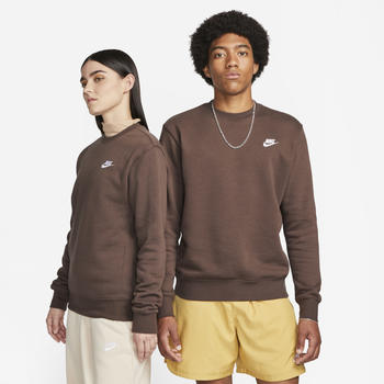 Nike Sportswear Club Fleece Rundhalsshirt (BV2662) baroque brown/weiß