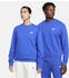 Fleece Rundhalsshirt (BV2662) game royal/weiß