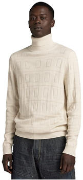 G-Star Table Structure Turtle Neck Sweater (D23934-D167) eggnog