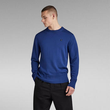 G-Star Premium Core R Crew Neck Sweater (D21931-B692) ballpen blue