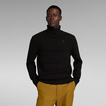 G-Star Structure Turtle Neck Sweater (D23937-D447) dark black