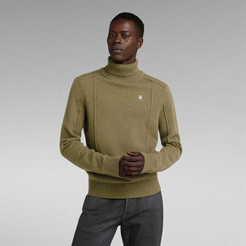G-Star Structure Turtle Neck Sweater (D23937-D447) dark olive