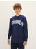 Tom Tailor Denim Sweatshirt mit Textprint dark blueberry (1040840)