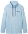 Tom Tailor Sweatshirt mit Snood in melange Optik middle blue navy injected (1040911)