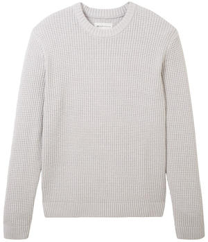 Tom Tailor Denim Sweatshirt mit Struktur light stone grey melange (1038268)