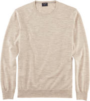 OLYMP Rundhalspullover "OLYMP Strick Casual" moderner Strickpullover