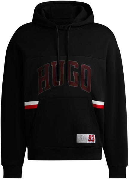 Hugo Boss Relaxed-Fit Hoodie aus Baumwoll-Terry mit sportivem Logo (50510166) schwarz
