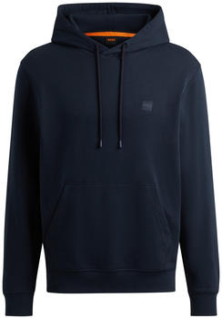 Hugo Boss Hoodie aus Baumwoll-Terry mit Logo-Aufn&auml;her (50509314) blau