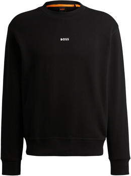 Hugo Boss Relaxed-Fit Sweatshirt aus Baumwoll-Terry mit Kontrast-Logo (50514541) schwarz
