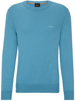 Hugo Boss Regular-Fit Sweatshirt aus Baumwoll-Jersey mit Logo-Stickerei (50508766) blau