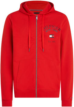 Tommy Hilfiger Varsity Arched Logo Zip-Thru Hoody (MW0MW33644) red