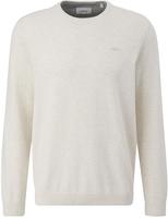 s.Oliver RED LABEL Strickpullover mit Logo-Stickerei Wei&szlig; XXL male