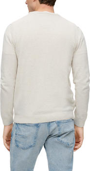 S.Oliver Strickpullover mit Logo-Stickerei (2143173) creme – Natürliche Faser mit authentischem Tragegefühl