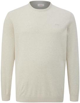 S.Oliver Strickpullover mit Logo-Stickerei (2148210) beige