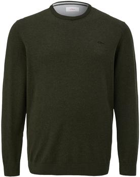 S.Oliver Strickpullover mit Logo-Stickerei (2148210) gr&uuml;n