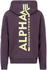 Alpha Industries Back Print Zip Hoody (128342-719) plum