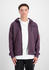 Alpha Industries Back Print Zip Hoody (128342-719) plum