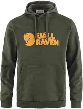 Fjällräven Logo Hoodie M (84144) deep forest