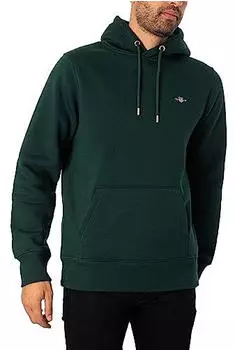GANT Shield Hoodie (2007058) tartan green