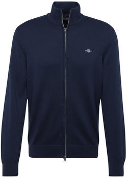 GANT Casual Cotton Strickjacke mit Rei&szlig;verschluss (8030164) evening blue