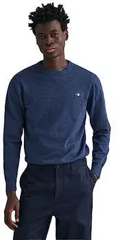 GANT Klassischer Rundhalspullover aus Baumwolle (8030561) jeansblue