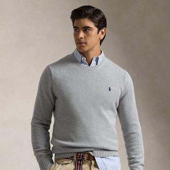 Polo Ralph Lauren Rundhalspullover aus Baumwolle (625541) grau