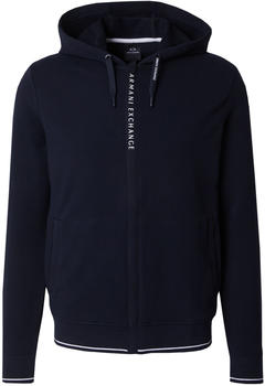 Armani Exchange Essential Full Logo Lettering Hooded Sweatshirt (8NZM82-ZJH3Z) blue