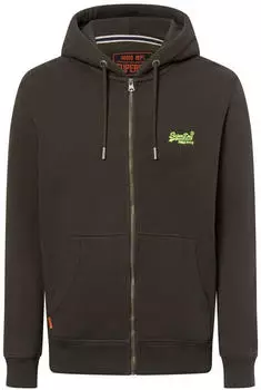 Superdry Essential Logo Full Zip Sweatshirt (M2013116A-3JZ) green
