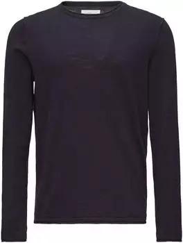 S.Oliver Strickpullover mit Flammgarnstruktur und Rollsaum-Details (2150762.4868) lila
