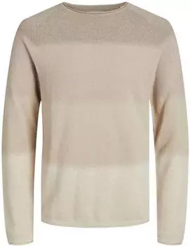 Jack & Jones Hill Knit Crew (12157321) oatmeal 1