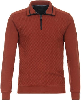 CASAMODA Structure Half Zip Sweater (434104800) red