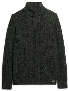 Superdry Jacob Cable Half Zip Sweater (M6110639A) anthracite