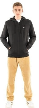 Tommy Hilfiger Hoodie Reißverschluss Flag Zip Thru schwarz