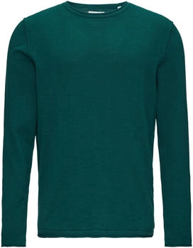 S.Oliver Strickpullover mit Flammgarnstruktur und Rollsaum-Details (2150762.6767) blau