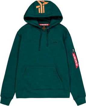 Alpha Industries Back Print Hoodie gr&uuml;n