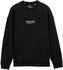 Tom Tailor Denim Relaxed Sweatshirt Logo-Print schwarz