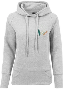 Mister Tee Sweatshirt graumeliert grün orange