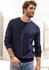 John Devin Strickpullover modischen Farben blau navy
