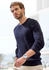 John Devin Strickpullover modischen Farben blau navy