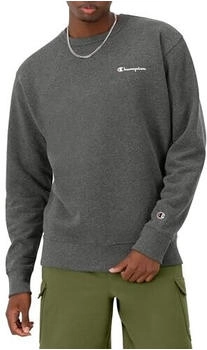 Champion Crewneck Powerblend Fleece Hoodie Logo granite heather