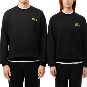 Lacoste Logo Crew Sweatshirt schwarz Lacoste Logo Crew Sweatshirt schwarz