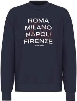 Joop! Jeans Sweatshirt dunkelblau dunkelrot offwhite