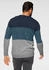 Man's World Rundhalspullover mehrfarbig blau petrol grau