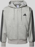 Adidas JD1865, ADIDAS Herren Kapuzensweat Essentials 3-Streifen Silber male